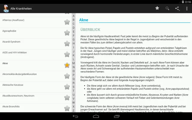 Alle Krankheiten (Free) android App screenshot 1