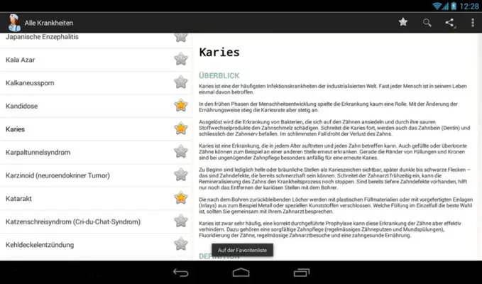 Alle Krankheiten (Free) android App screenshot 3